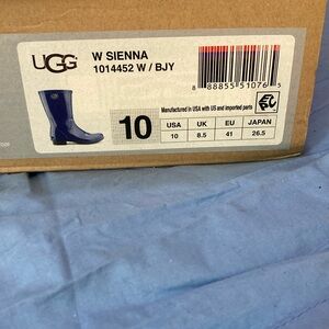 Slightly used UGG Navy Sienna Rain Boots